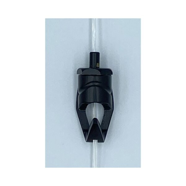 Push button black hook with clearline