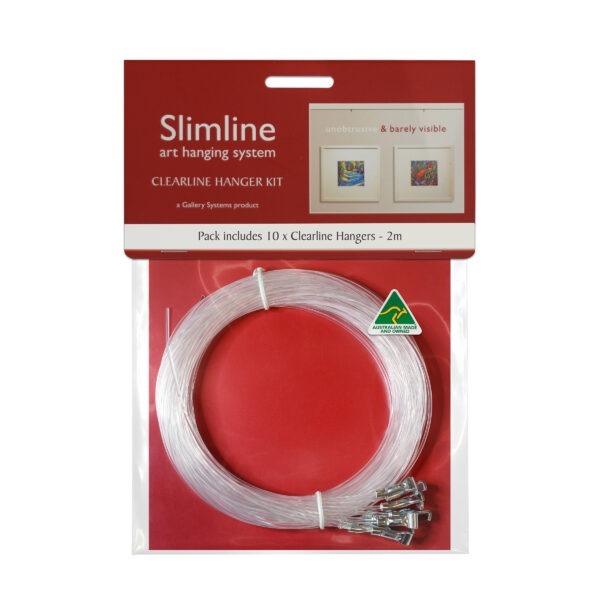 Slimline Clearline Hangers, Pack 10