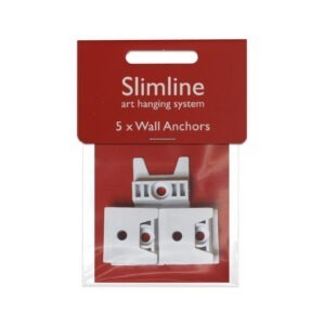 Slimline Art Hanging System wall anchors Pack 5