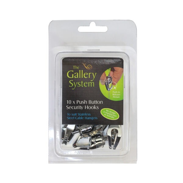 Push button Security Hooks, Pack 10
