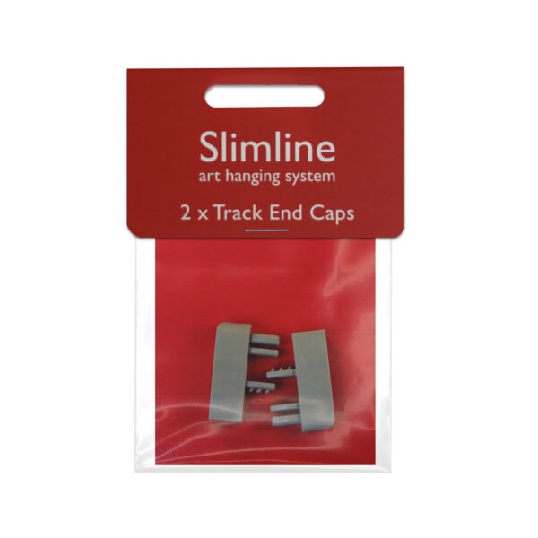 Slimline Art Hanging System track End caps Grey